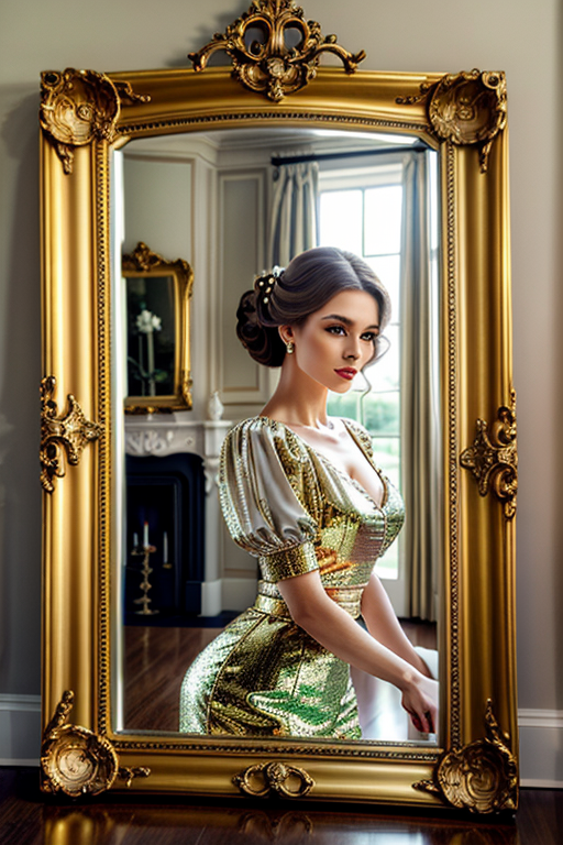 mirror photo pose girl simple